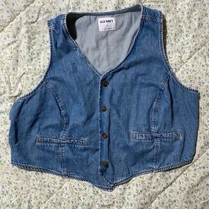 Light Blue Denim Vest